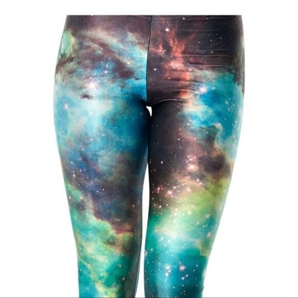 Blackmilk | Galaxy Green Leggings - Picture 9 of 10